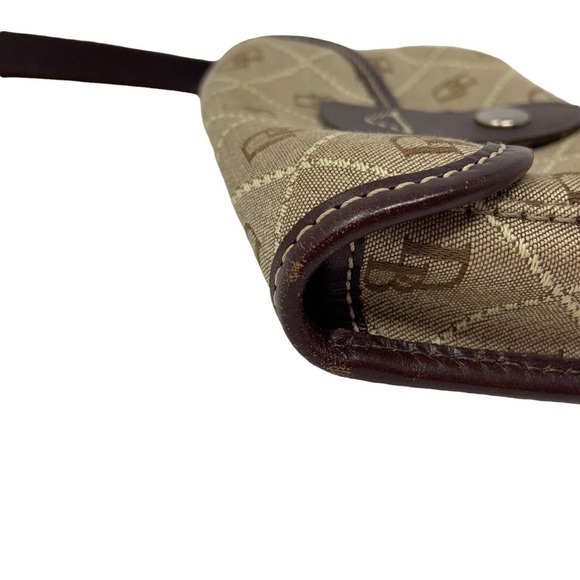 Dooney Bourke Monogram Wristlet Brown USA - Picture 8 of 11